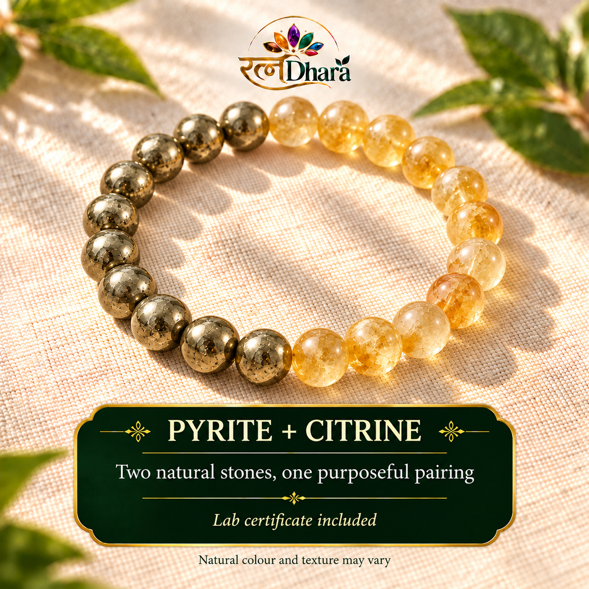 Wealth Magnet Bracelet | Pyrite and Citrine