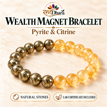 Wealth Magnet Bracelet | Pyrite and Citrine